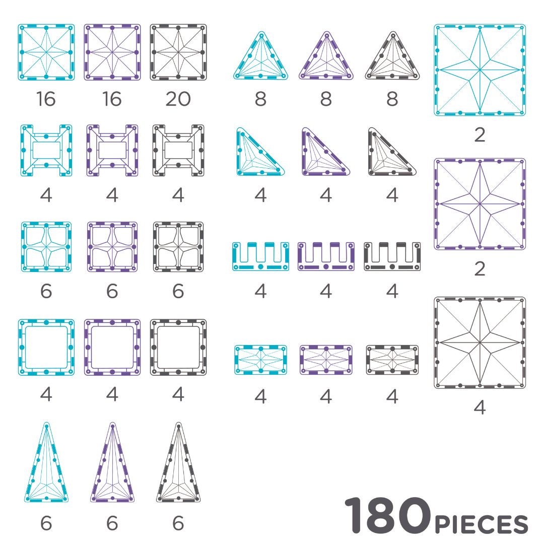 Pack de cristaux de glace méga Cleverclixx 180 pièces