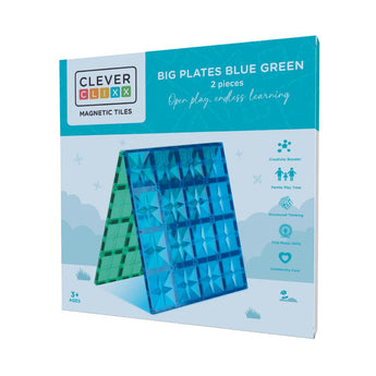 Big Plates Blue Green | 2 Stuks