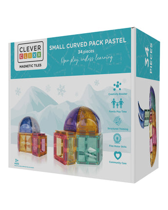 Small Curved Pack Pastel | 34 Stuks